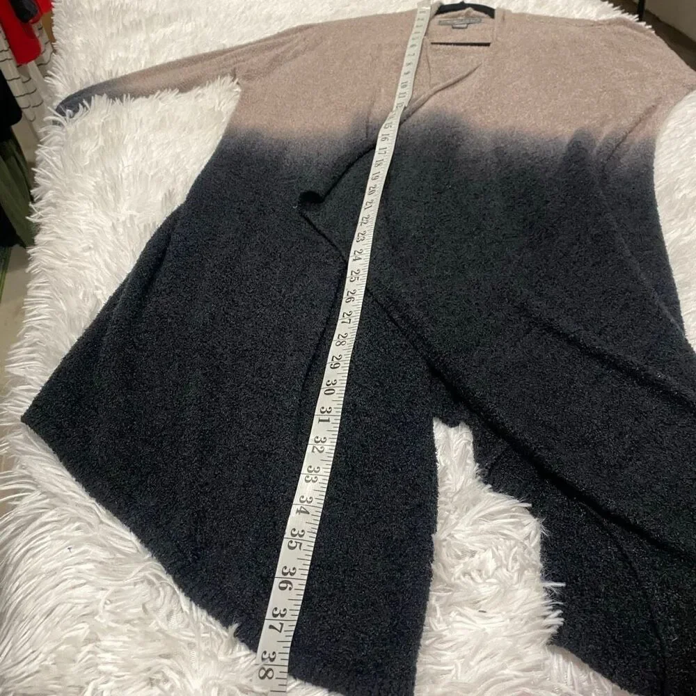 Barefoot Dreams Calypso CozyChicLite Ombré Cardigan in Beige Black Medium